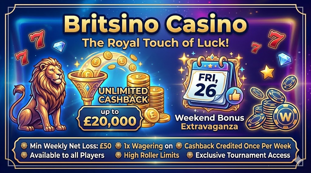 Online casino interface at Britsino
